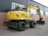 2008 Komatsu PW140-7 wheel excavator, rear three-quarter view