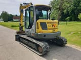 2021 Wacker Neuson EZ80 mini excavator, rear three-quarter view