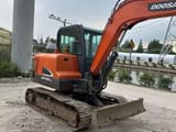 2018 Doosan DX55-9C mini excavator, side view