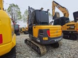2021 Volvo EC60D mini excavator, rear three-quarter view