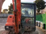 2024 Doosan DX60 mini excavator, close-up of cab and boom