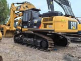 2020 Caterpillar 340D 2L crawler excavator, rear three-quarter view