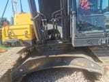 2019 Volvo EC290 crawler excavator, close-up of cab and boom base