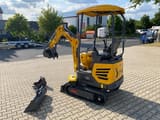 Berger Kraus BK1250JSR mini excavator, rear three-quarter view
