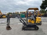 2000 Volvo EB12 mini excavator, side view