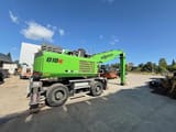 2020 Sennebogen 818-E excavator, rear three-quarter view