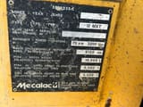 2002 Mecalac 12MXT wheel excavator identification plate