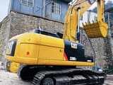 2020 Caterpillar 330D2 crawler excavator, rear three-quarter view