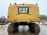 2016 Caterpillar 374FL crawler excavator, rear view