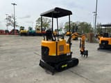 2025 Vicsec VC15-Y mini excavator, rear three-quarter view