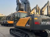2026 Hyundai HX220HD crawler excavator, rear three-quarter view