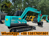 2024 Kobelco SK75-8 mini excavator, side view