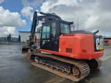 2020 Caterpillar 313F GC crawler excavator, rear three-quarter view