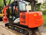 2016 Hitachi EX60 ZX60 crawler excavator, rear three-quarter view