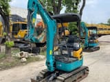2020 Kubota U17 mini excavator, front three-quarter view