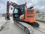 2022 Hitachi ZX135US-7 crawler excavator, side view