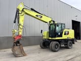 2015 Caterpillar M320F wheel excavator, side profile view