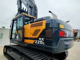 2026 Hyundai HX220L crawler excavator, rear three-quarter view