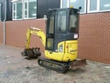 2017 Komatsu PC16R-3HS mini excavator, three-quarter view