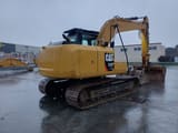 2019 Caterpillar 313F GC crawler excavator, rear three-quarter view