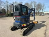 2023 Doosan DX35Z-7 mini excavator, rear three-quarter view