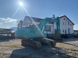 2018 Kobelco SK210HLC-10 crawler excavator, rear three-quarter view