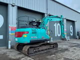 2022 Kobelco SK130LC-11 crawler excavator, rear three-quarter view