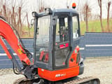 2015 Kubota U35-3α3 mini excavator, side view of cab