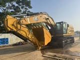 2022 Caterpillar 349 crawler excavator, side profile view