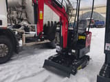 2025 JPC HT-12 mini excavator, front three-quarter view