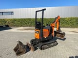 2022 Doosan DX10Z mini excavator, front three-quarter view
