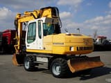 2001 Liebherr A314 LITRONIC wheel excavator, rear three-quarter view