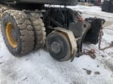 Hydrema MX16 RAIL wheel excavator rear undercarriage view