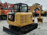 2022 Caterpillar 306E2 mini excavator, rear three-quarter view
