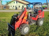 2024 Schäffer 2028 SLT mini excavator, front three-quarter view