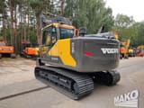 2018 Volvo EC140EL crawler excavator, rear three-quarter view