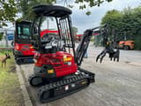 2025 Rhinoceros XN18 mini excavator, rear three-quarter view