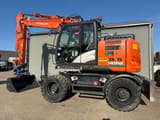 2017 Hitachi Zaxis 145W wheel excavator, side profile view