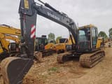 2024 Volvo EC140 crawler excavator, front three-quarter view