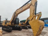 2024 Caterpillar 345GC crawler excavator, front three-quarter view