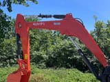 Kubota KX163 mini excavator boom and bucket side view