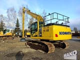 2016 Komatsu PC210LC-10 crawler excavator, rear three-quarter view