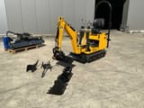 AXPAN 36 mini excavator, front three-quarter view