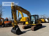 2021 Caterpillar 313-07B crawler excavator, front three-quarter view