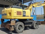 2016 Komatsu PW180-7EO wheel excavator, rear three-quarter view