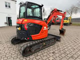 2022 Kubota U50-5 mini excavator, rear three-quarter view