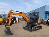 2025 Captok CK40 mini excavator, side view