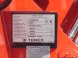 2009 Terex TW160SR wheel excavator identification plate