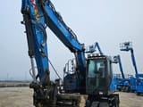 2018 Doosan DX165W-5 wheel excavator, front three-quarter view