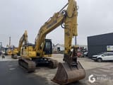 2018 Komatsu PC210LC-11 crawler excavator, front three-quarter view
